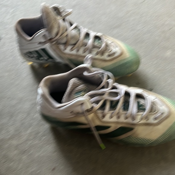 Mens adidas Freak cleats Sz 9 wh/green mids - Picture 5 of 6